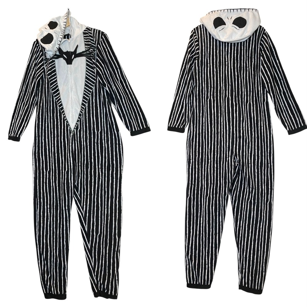 Nightmare Before Christmas Jack Skellington Striped Pajama S Black Halloween Fun